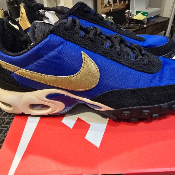 Nike Air Max Waffle SP Hyper Blue Metallic Gold Black FV6946-400 Men's 11.5 NEW - Picture 5 of 14